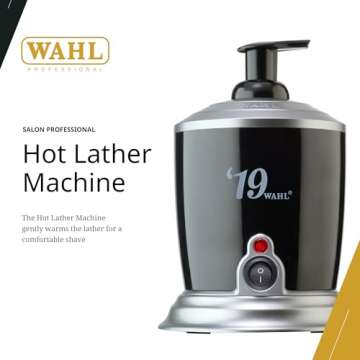 Wahl Professional 5 Star Hot Lather Machine with Fast Heating Ready Indicator Easy Maintenance