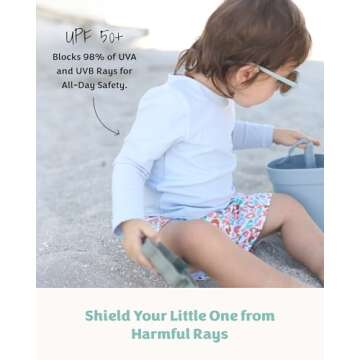 Caden Lane Boys' Rash Guard with UPF 50+, Quick-Dry