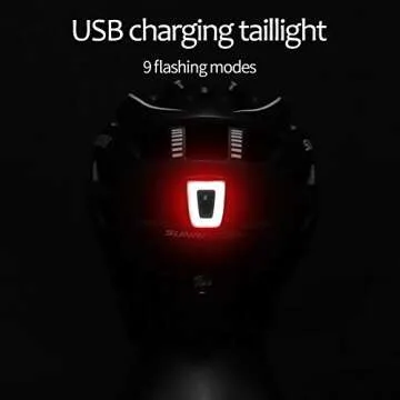 SUNRIMOON Bike Helmet with LED Light for Safety & Comfort