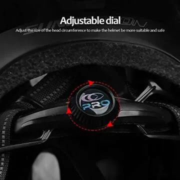 SUNRIMOON Bike Helmet with LED Light for Safety & Comfort