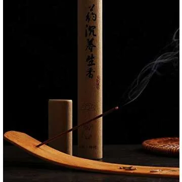 Christmas Day Special Handcrafted Incense Stick Holder Incense Ash Catcher - Incense Holder - Moon & Stars Brass Inlay - Incense Burner Holder - Incense Set (Single)