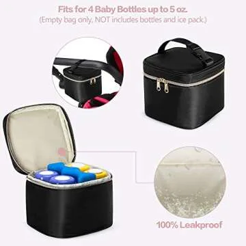 Fasrom Breast Pump Organizer with Cooler Bag for Moms