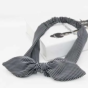 Fashionable DRESHOW Rabbit Ear Headbands - 6 Pack Stylish Accessories