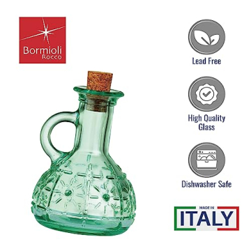 Elegant Bormioli Rocco Olive Oil Bottles - Set of 2