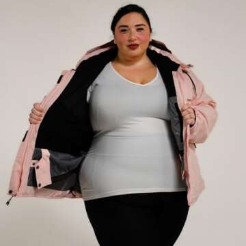 Snow Country Outerwear Women's 1X-6X Sugarcoat Insulated Snow Board Jacket Ski Coat