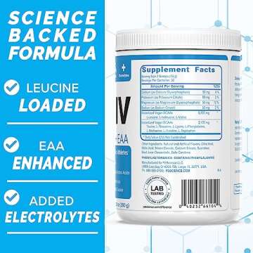 PEScience Amino IV, Orange Dreamsicle, 60 Scoop, BCAA and EAA Powder with Electrolytes