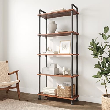 Barnyard Designs 5-Tier Etagere Bookcase for Stylish Storage