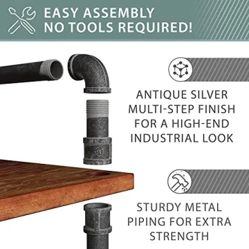 Barnyard Designs 5-Tier Etagere Bookcase for Stylish Storage