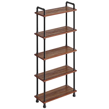Barnyard Designs 5-Tier Etagere Bookcase for Stylish Storage