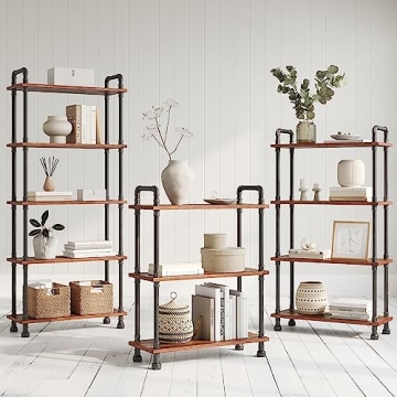 Barnyard Designs 5-Tier Etagere Bookcase for Stylish Storage