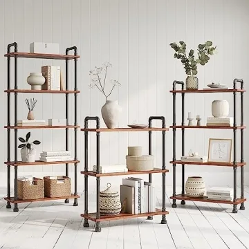 Barnyard Designs 5-Tier Etagere Bookcase for Stylish Storage