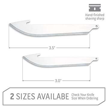 OUTDOOR EDGE 3.5" RazorSafe Replacement Knife Blades, 6 Pieces