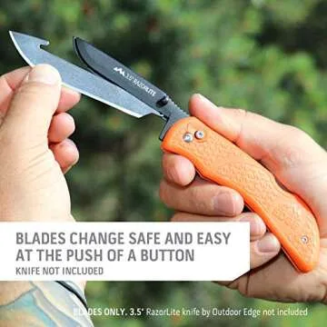 OUTDOOR EDGE RazorSafe 3.5" Replacement Blades for Knives