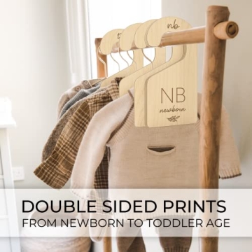 Wooden Baby Closet Dividers for Easy Baby Clothes Organization