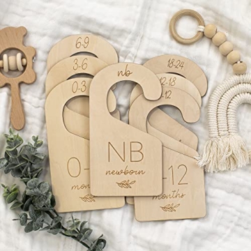 Wooden Baby Closet Dividers for Easy Baby Clothes Organization