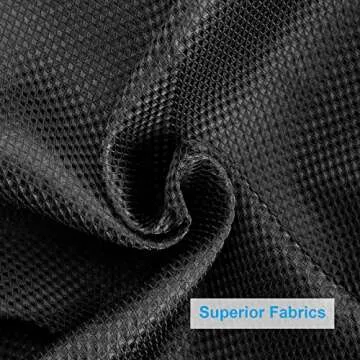 AmazerBath Heavy Duty Black Waffle Shower Curtain