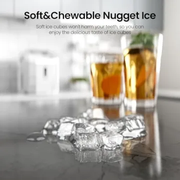 Nugget Ice Maker Countertop Self-Cleaning 35Lbs Daily