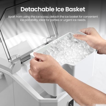 Nugget Ice Maker Countertop Self-Cleaning 35Lbs Daily