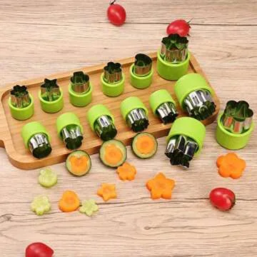 Kasmoire 36pcs Kids Vegetable Cutter Shapes Set