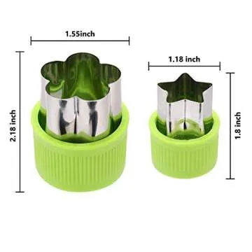 Kasmoire 36pcs Kids Vegetable Cutter Shapes Set