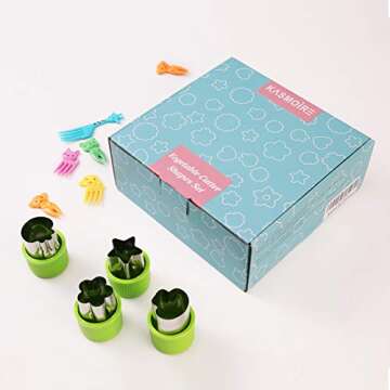 Kasmoire 36pcs Kids Vegetable Cutter Shapes Set