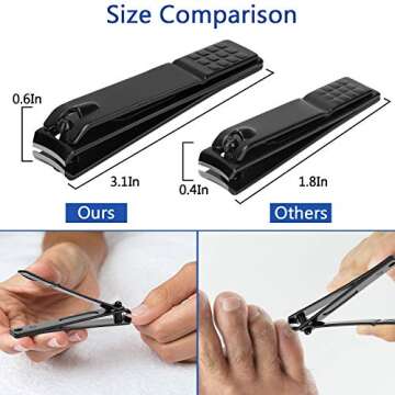 Nail Clipper Set Manicure Set Men Accessories Personal Nail Care Tools Nail Clippers Aceoce Travel G...