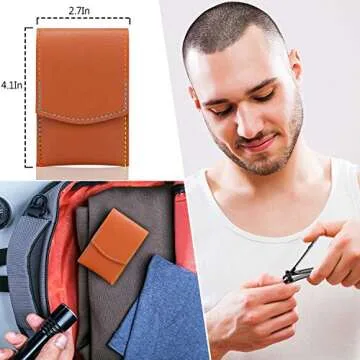 Nail Clipper Set Manicure Set Men Accessories Personal Nail Care Tools Nail Clippers Aceoce Travel Grooming Kit Manicure PedicureTools Kit Personal Care Set Nail kit Set Gift for Men Fathers Parents