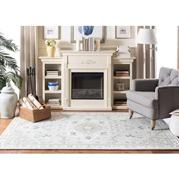 SAFAVIEH Micro-Loop Collection 6' x 9' BeigeIvory MLP505B Handmade Medallion Premium Wool Living Room Dining Bedroom Area Rug