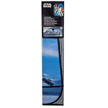 Plasticolor 003724R01 Star Wars Hoth Scene Accordion Style Front Windshield Sunshade, 58"x27"