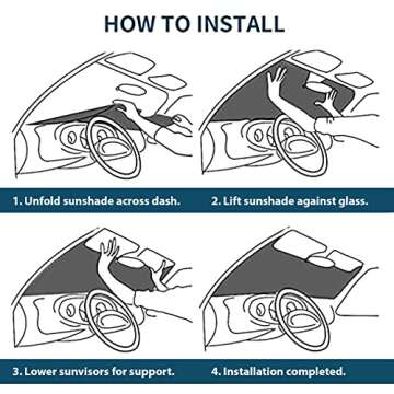Plasticolor 003724R01 Star Wars Hoth Scene Accordion Style Front Windshield Sunshade, 58"x27"