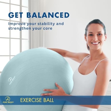 ProBody Pilates Yoga Ball - Anti-Burst & Versatile Fitness Aid