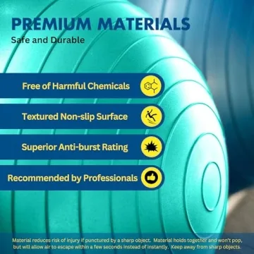 ProBody Pilates Yoga Ball - Anti-Burst & Versatile Fitness Aid