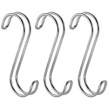 iDesign Classico Metal Closet Rod Accessory S, Wardrobes, Handbags, Belts or Jackets, Hook Set