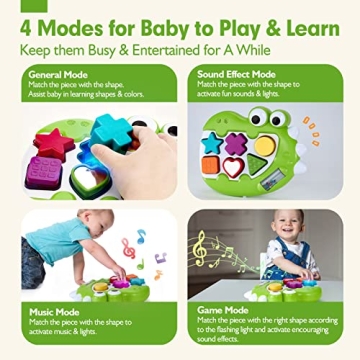 Musical Shape Sorter Toy for 1 Year Old Boys and Girls