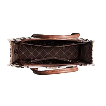 Wrangler Tote Bag for Women Western Shoulder Purses Boho Aztec Satchel Hobo Handbags WG2202-8119CF