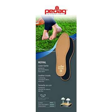 Pedag Royal Genuine Lambskin Leather Insoles for Ultimate Comfort