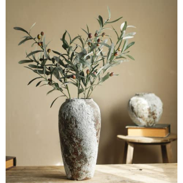 YSNCIDAN Rustic Tall Ceramic Flower Vase for Decor