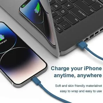 TIKRO Apple MFi Certified 6Pack iPhone Charger - 3/3/6/6/6/10 FT Lightning Cable USB High Speed Nylon Braided Fast Charging Cord Compatible for iPhone 14/13/12/11 Pro Max/XS MAX/XR/XS/X/8/7/6 Plus