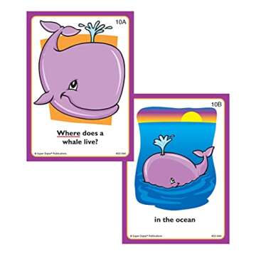 Super Duper Publications | Ask and Answer® Where Questions Fun Deck | Communication and Language Pr...