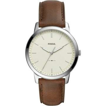 Fossil Men's Slim Minimalist Stainless Steel Watch