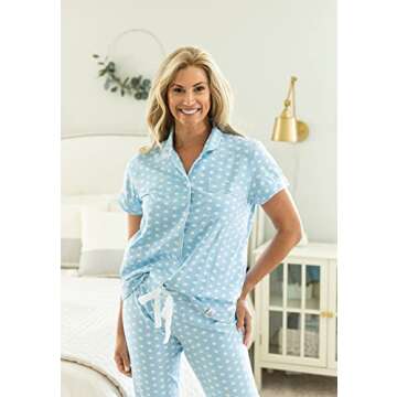 Gownies Post Surgery Mastectomy, Breast Cancer, Tummy Tuck Recovery Pajamas with Internal Drainage Pockets (Nicole, Small)