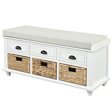 SOFTSEA Stylish Storage Bench for Entryway and Living Room