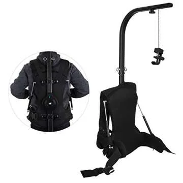 Happybuy 6.6lb - 22lb Capacity Video Film Camera Support System for 3 Axis Stabilized Handheld Gimbal Stabilizer Vest Camcorders Steadycam Body Mount Stabilization System