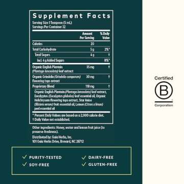 Gaia Herbs Bronchial Wellness Syrup - Immune Support Supplement to Help Maintain Lung Health and Hel...