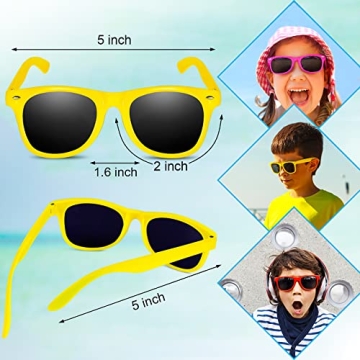 GINMIC Kids Sunglasses Bulk Pack for Parties and Fun