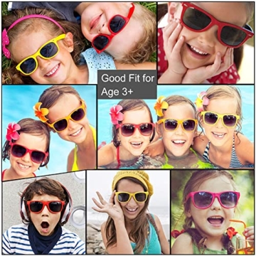 GINMIC Kids Sunglasses Bulk Pack for Parties and Fun