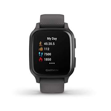 Garmin 010-02427-00 Venu Sq, GPS Smartwatch with Bright Touchscreen Display, Up to 6 Days of Battery...