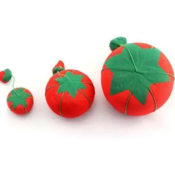 bouti1583 Tomato Shaped Needle Pin Cushion Set for Sewing