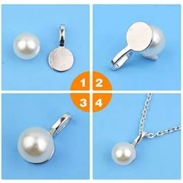 Aylifu 100pcs Silver Glue-on Flat Pad Bails Pendants Charms Connector Hanger for DIY Necklace Earrings Jewelry Making Accessories, 18 mm x 9 mm