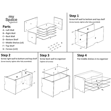 Stylish Clear Acrylic File Paper Organizer for Desk